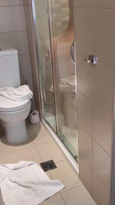 He caught me in the shower “cheatin” on him..