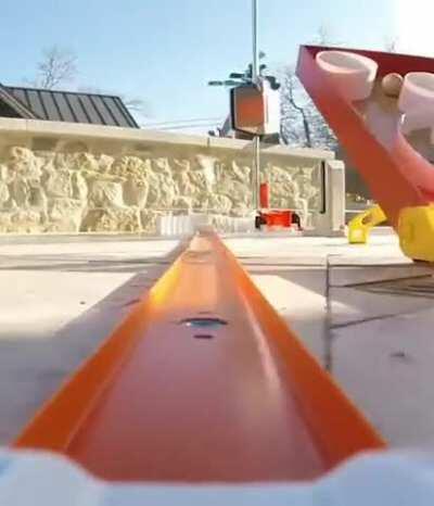 Hot Wheels toy with a camera on it