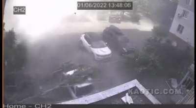 Guy gets hit by airstrike and disappears