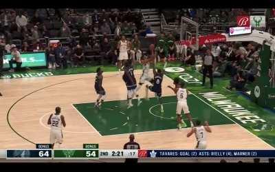 [Highlight] Giannis throws the self-alley (?)