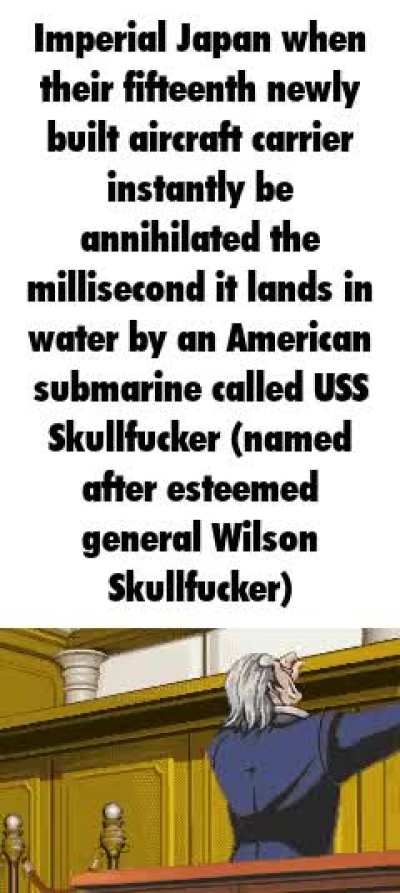 America was quite literally spawn camping Japan’s ships dude