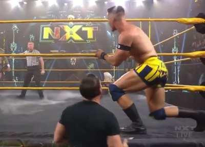 Johnny Gargano giving Austin Theory a helping hand 