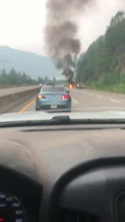 Car got a little overheated