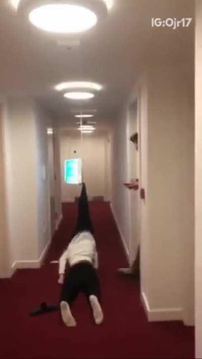 WCGW hitting a exit sign with your head