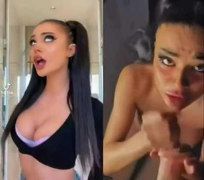 From tiktok to suck a cock