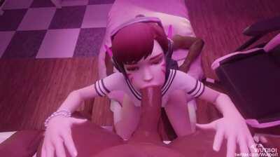 D.Va double-teamed (Wutboi)