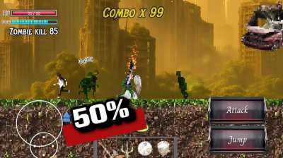 The game is 50% complete.