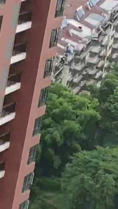 Don't hang from balconies.