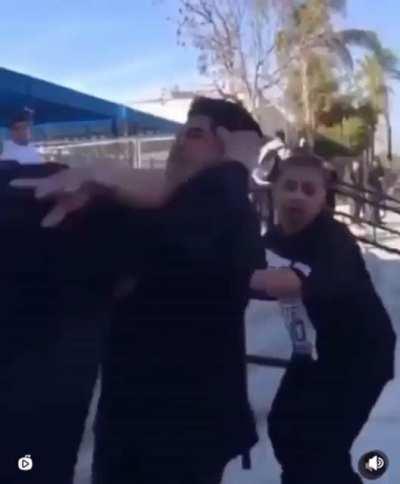 Rival Sureno gang members fight each other (with a 🔨) in Anaheim, California