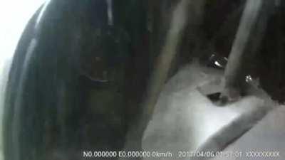 Lada Granta flies and rolls over after getting rear ended, 1 dead