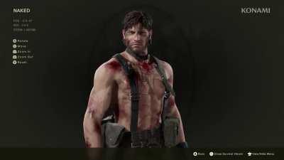 First look at MGS Delta ui and Snake in survival viewer.