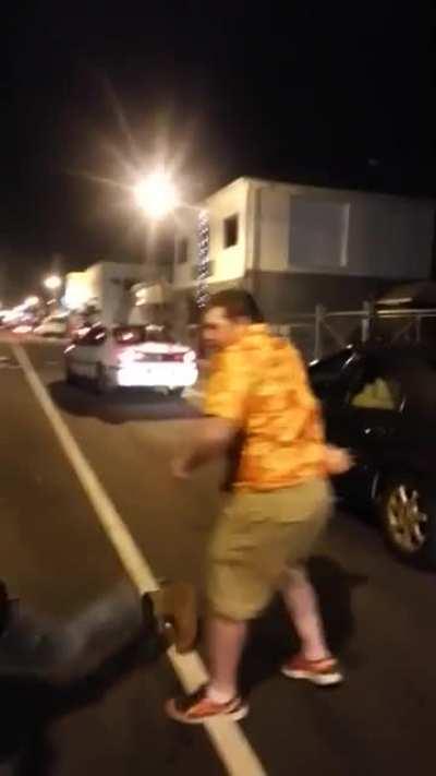 big guy guy holds his own