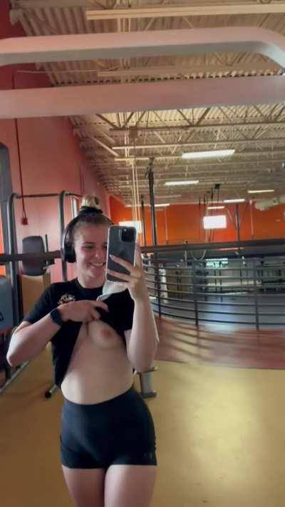 Getting sneaky at the gym (;