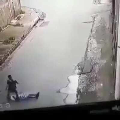 When you try to steal from someone and that someone decides to fight back