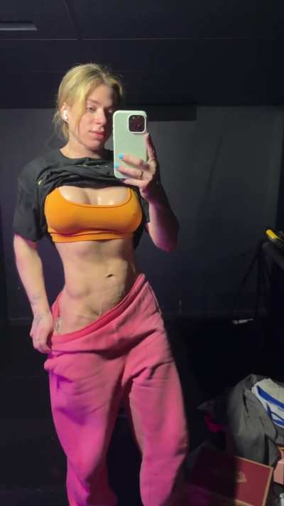 Not sure what's best.. my shirt or the sweat