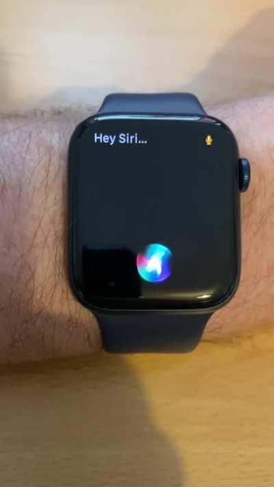 Siri interrupts herself :-)