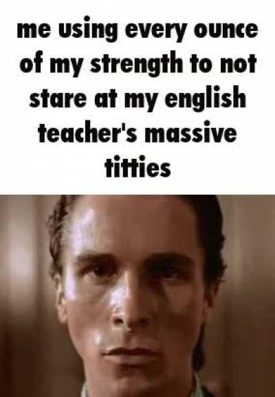 (I am trying to maintain eye contact)