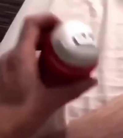 Congratulations, you win the can explosion prize!