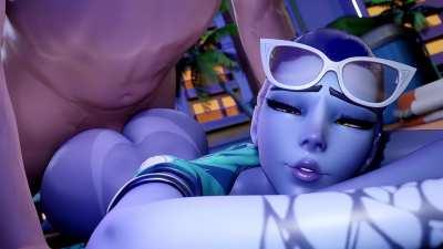 Widowmaker having fun on the beach (Conseit)