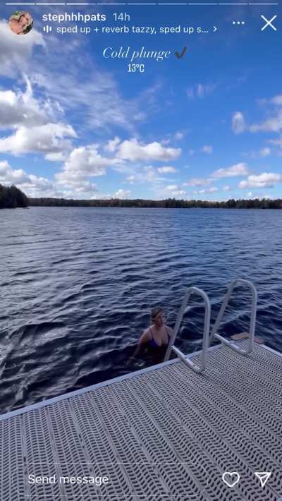 Stephanie (BBCAN10) takes a dip