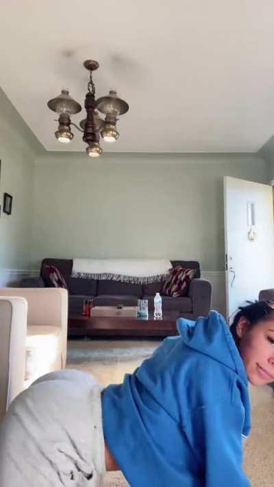 Hot Italian girl shaking her butt