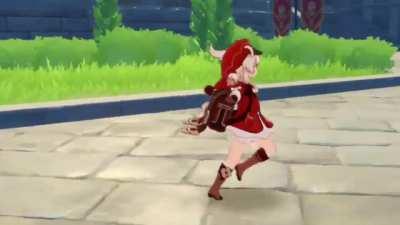 When Klee finally escapes solitary confinement but Jean has a sniper rifle