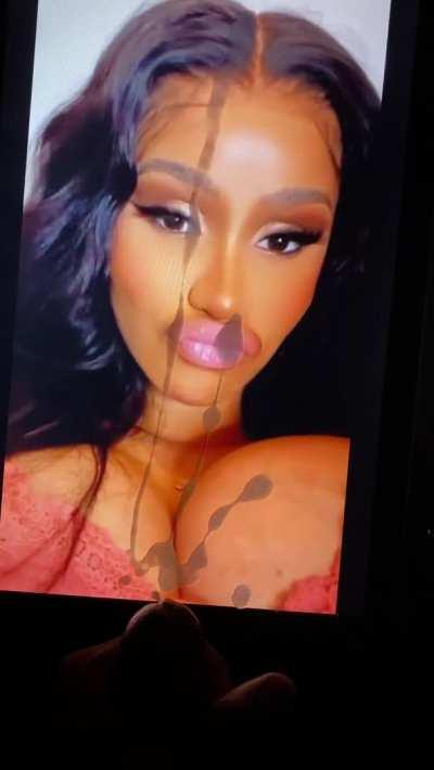 Fat Nut Ropes on Cardi B face and tits 💦🥜