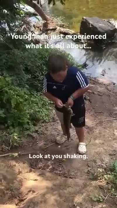 And then you see his haircut.