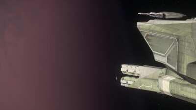 Idris-M Railgun to Person scale