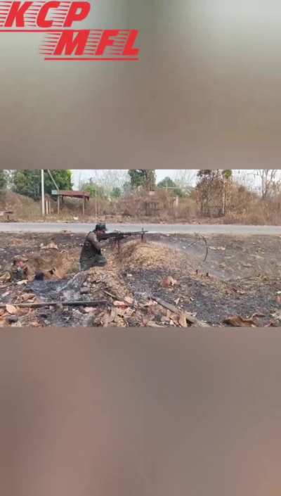 Indian-based KCP militants clashing with Burmese Anti-Junta forces along the border