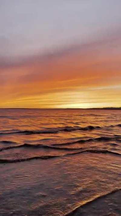 Sunset from harmony beach a couple days ago - Lake Superior