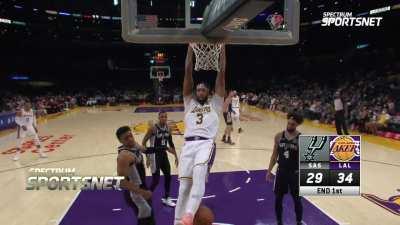 [Highlight] Anthony Davis 19 point 1st quarter vs Spurs (quick Spectrum montage)