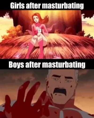 Post nut do be hitting