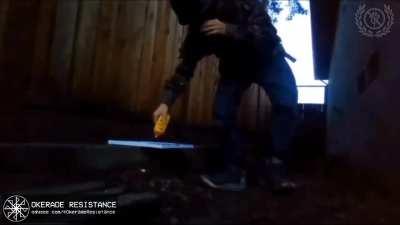 I found this video burning down zoophile flag 