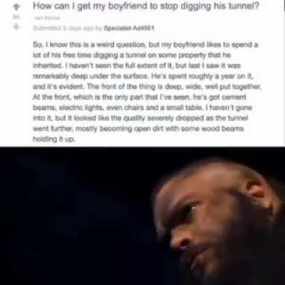 Just digging a hole!