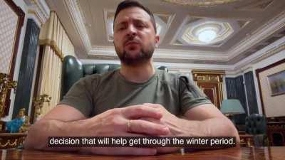 President Zelensky's Latest Address. 08/11/22. Duration 6m54. English Subtitles.
