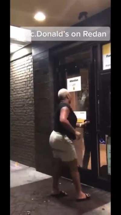 At Late night McDonald’s