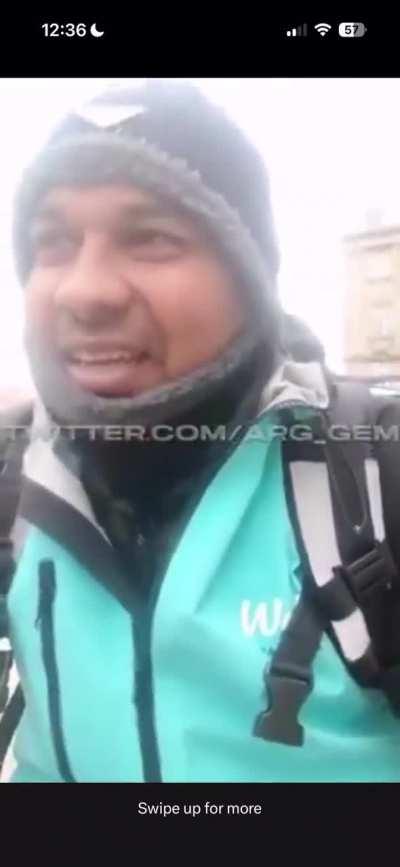 Racist Croatian harasses an Indian guy