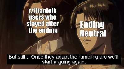 The AOT fandom when S4P2 only lasts till ch 131