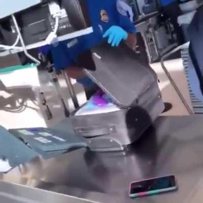 Airport - Hand Luggage - Friend - Prank - Giant Purple Dildo - TSA says Say What???