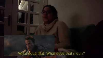 My best friend had never seen a Marvel movie before, so we marathoned them all together and I had to record her adorable reactions to Endgame!