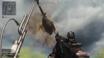 My teammate saving my butt with what I’d like to call a “chop block”