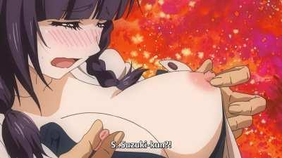 Boobs pressed against the glass [Why the hell are you here, Teacher!?]