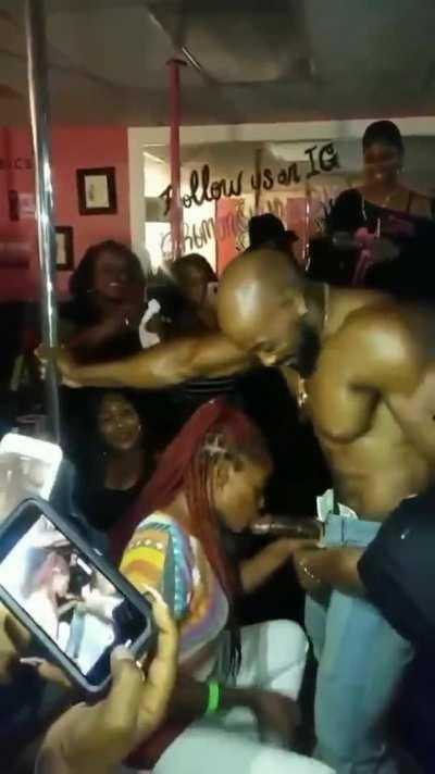 Random wild black stipepr party