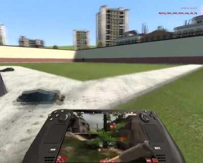 When crazy shit is happening outside but all you want to do is play TF2 on your Steam Deck