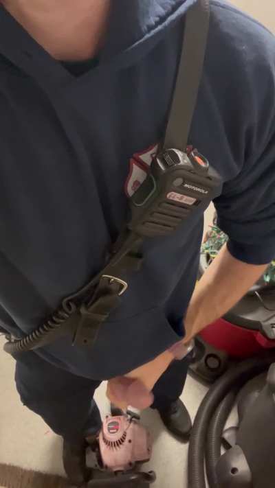 Come in the back door of the firehouse..