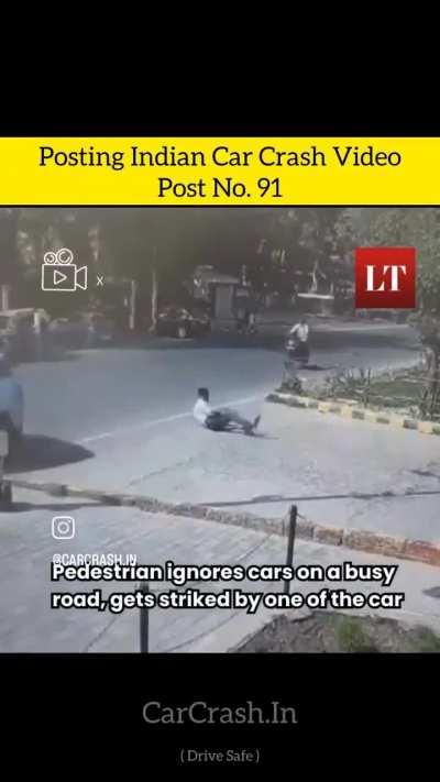 Car was wrong but do you feel bad for the pedestrian?