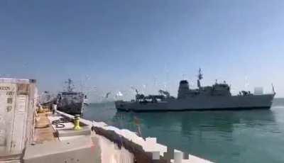 The British battleship 