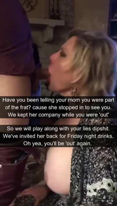 Your mom loves to wait for you to come back