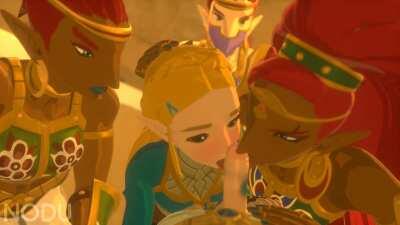 Desert Training with Zelda and Urbosa (nodu) [The Legend of Zelda]